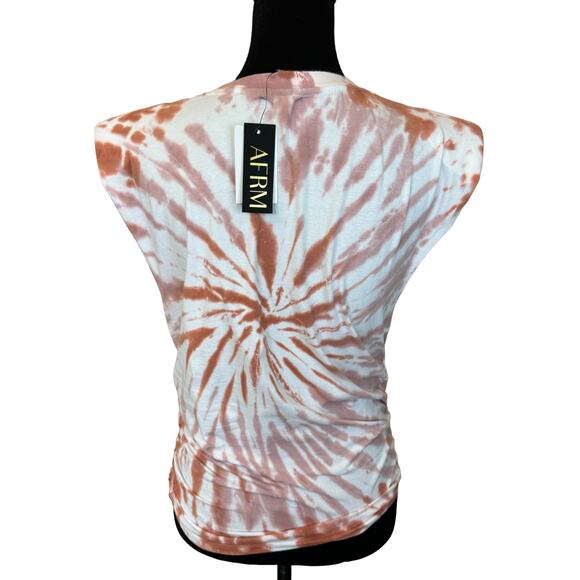 * New ~ AFRM ~ Billie Side Ruched Crop Tank Top Size S - Picture 3 of 6